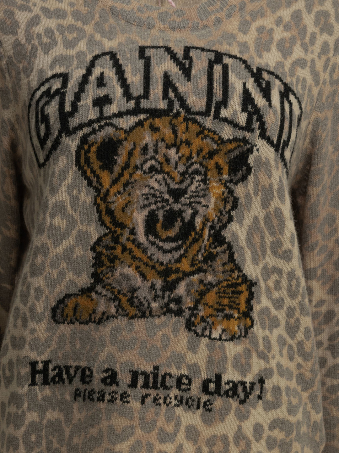 Ganni Tiger Knitwear - Brown | 2a526cb3fb85517475c243a59234658b6b6240e5