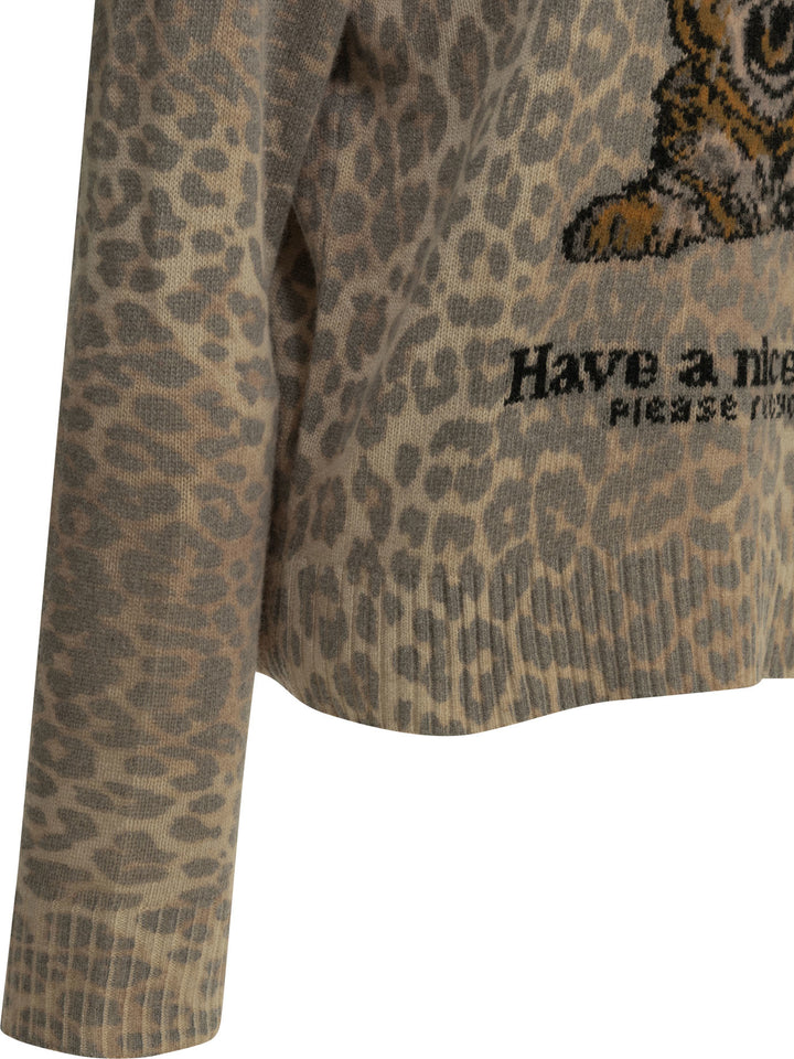 Ganni Tiger Knitwear - Brown | 75a627b9bfa98ac9ef3fd4b7b70712153c70cb69