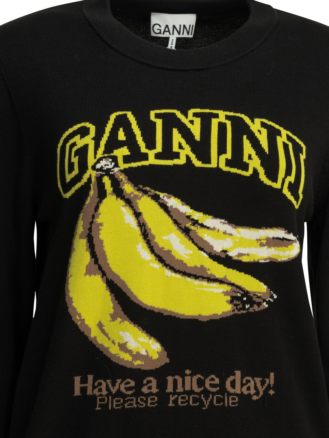 Ganni Banana Knitwear - Black | e6b4d9db8de64db160abf906ced54b2d9778f45a