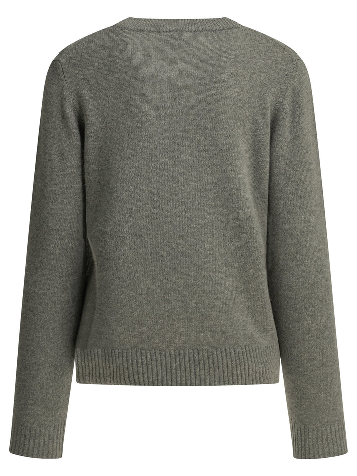 Ganni Teddy Knitwear - Grey | 60261f65c6ce457a6525b1a1e55f55589f07d1b8