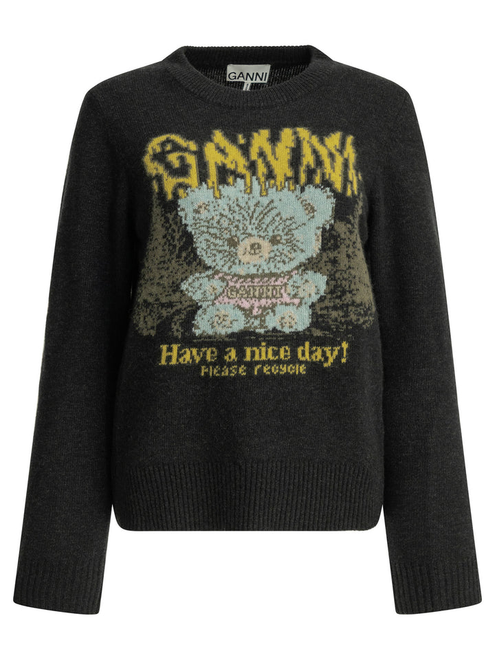 Ganni Teddy Knitwear - Black | d4106708e7ff0baebe408e2dd5ab1cae00af708b