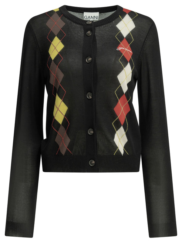 Argyle Knitwear Black