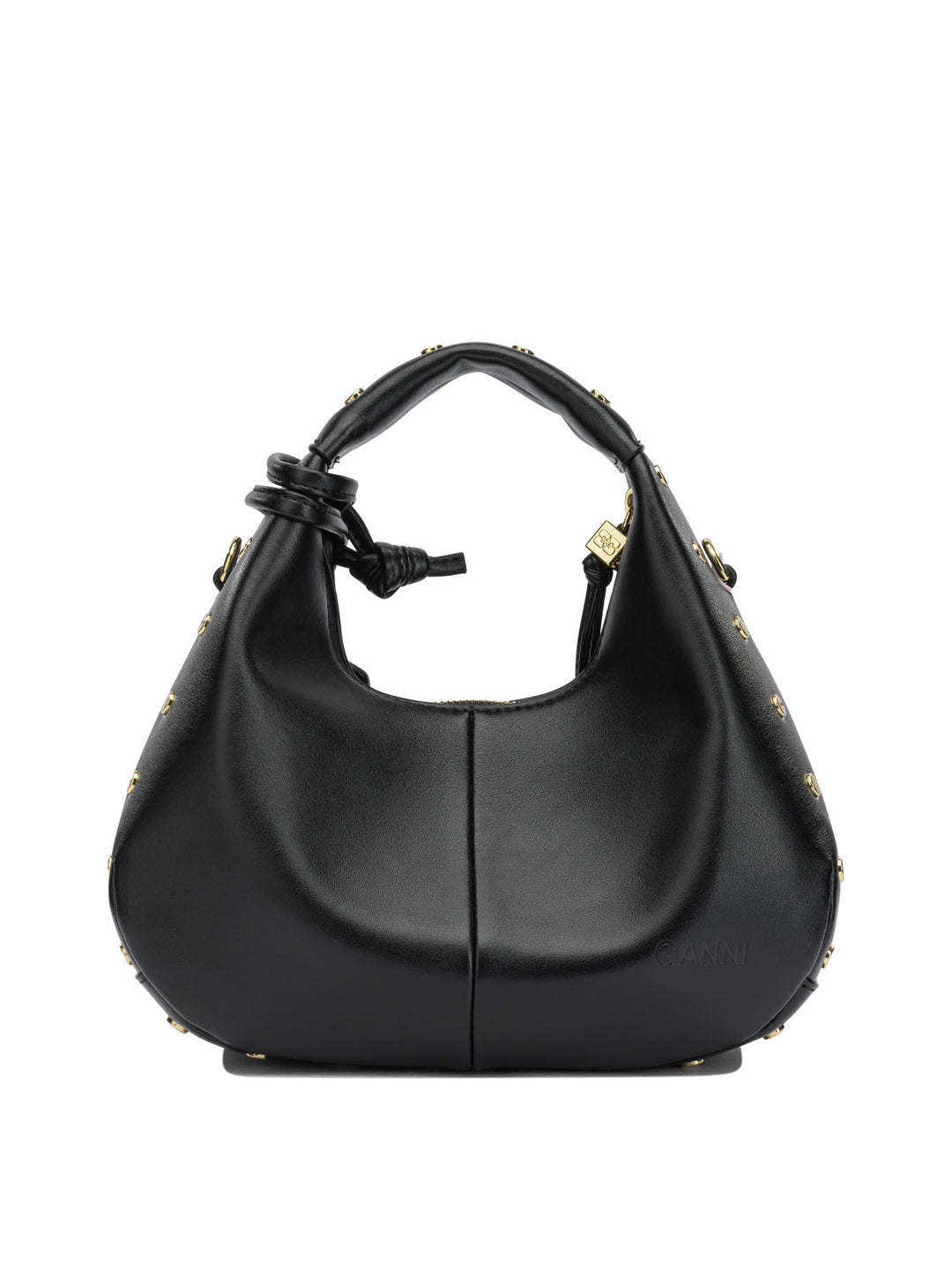 Ganni Hobo Studs Handbags - Black | 5065b6eb7af7c7217b0d8455449cf7d80a994583