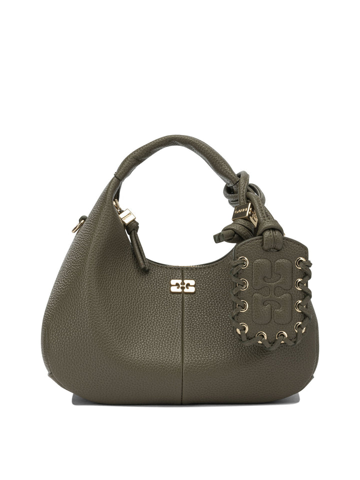 Ganni Hobo Handbags - Green | 2709d562345f7a7a0e66ec28a885147dab8db96e