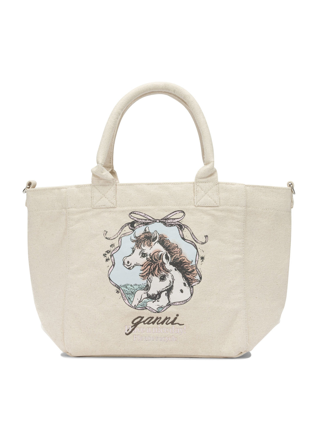 Ganni Easy Pony Handbags - White | be12483b3985630428c82efb46c709ac20bab823