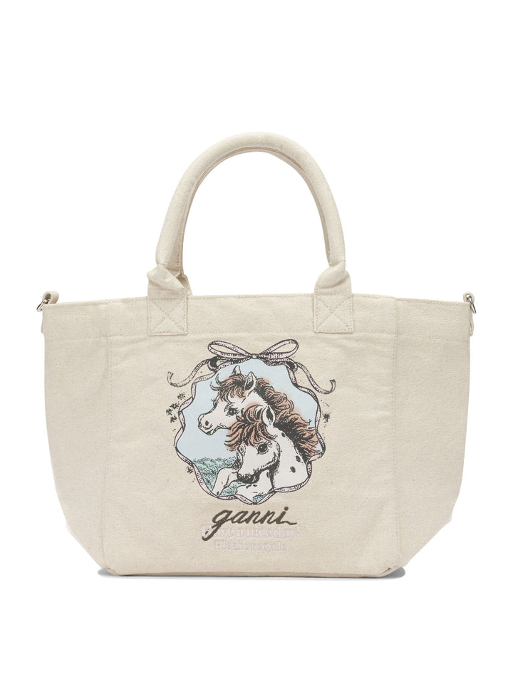 Ganni Easy Pony Handbags - White | be12483b3985630428c82efb46c709ac20bab823