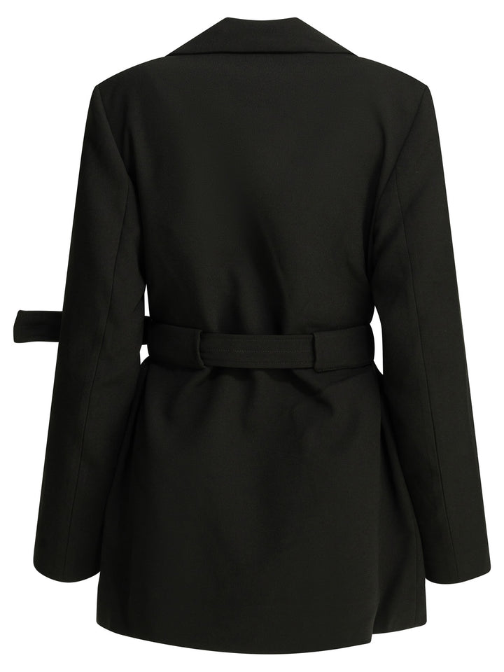 Ganni Crepe Blazer Jackets and Coats - Black | b3f74e3026ee812d3a6f7ed40a561bb8532d014b