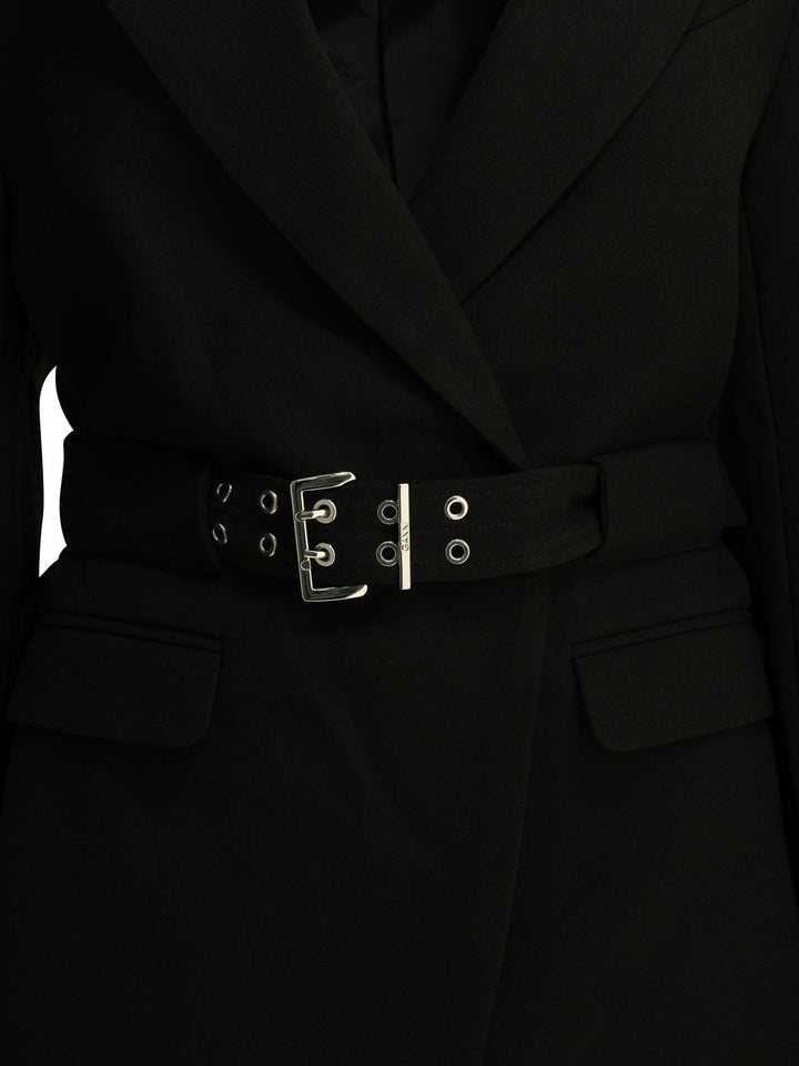 Ganni Crepe Blazer Jackets and Coats - Black | 9e3fb35c5c2b9d9dcfd950c4b546ba1e5dabb1ab