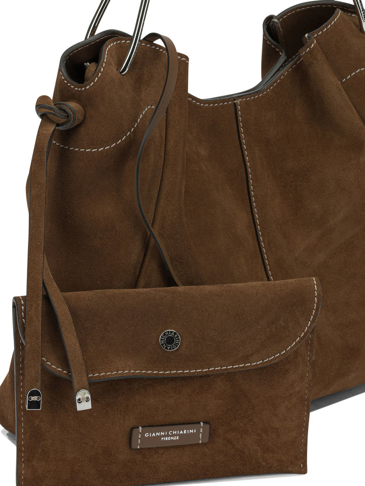 Gianni Chiarini  Shoulder Bags - Brown | e68330a620f6e04703042f71a39b38e9e534ae94