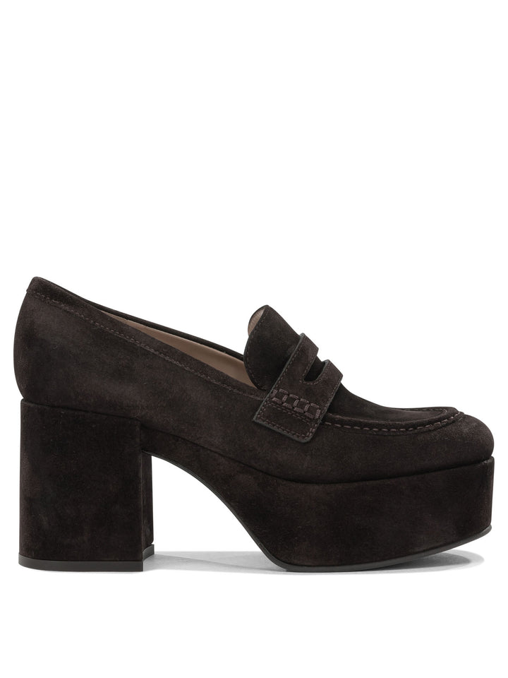 Gianvito Rossi Jenna 75mm Loafers & Slippers - Brown | 8f5b3e479716761693c8057d892c92bf932021ee