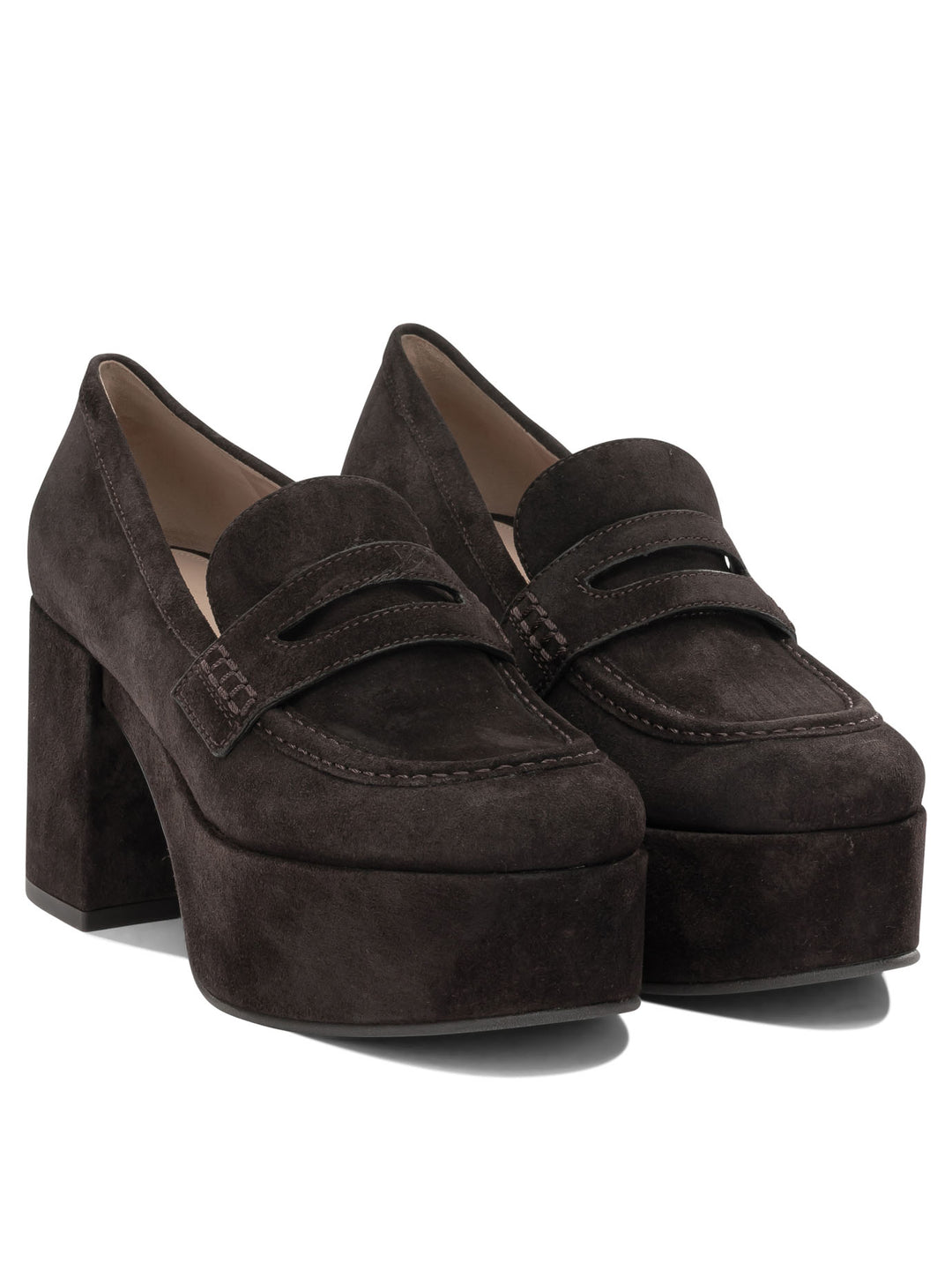 Gianvito Rossi Jenna 75mm Loafers & Slippers - Brown | 686a2cc4e61d5659a46c7bfa11de9b0cecbdef8a