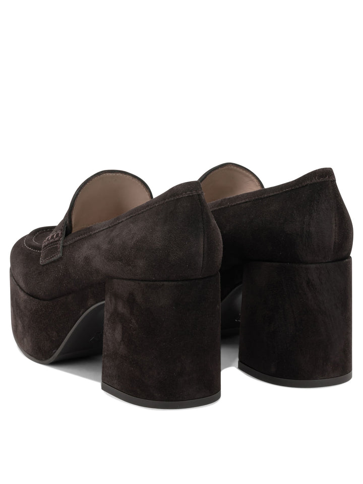 Gianvito Rossi Jenna 75mm Loafers & Slippers - Brown | 6a2dd93a8a93552db2b8d667701acb509a6b035b