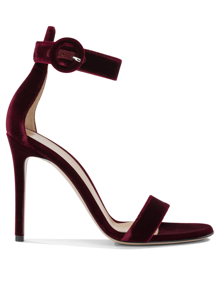 Gianvito Rossi Portofino 105mm Sandals - Bordeaux | 5c69a0203fccf29e6cbace6968dcfe275b1d0b9b
