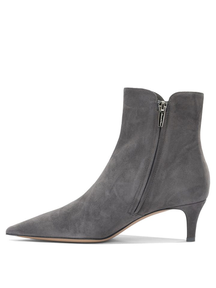 Gianvito Rossi Levy 55mm Boots and Ankle Boots - Grey | def008553eebacf341f936d07545e85cad136380