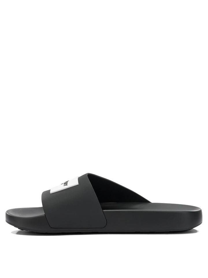 Givenchy Label Sandals - Black | 66182bd1cec3185a9e1d302fbbf2041553f45f7d
