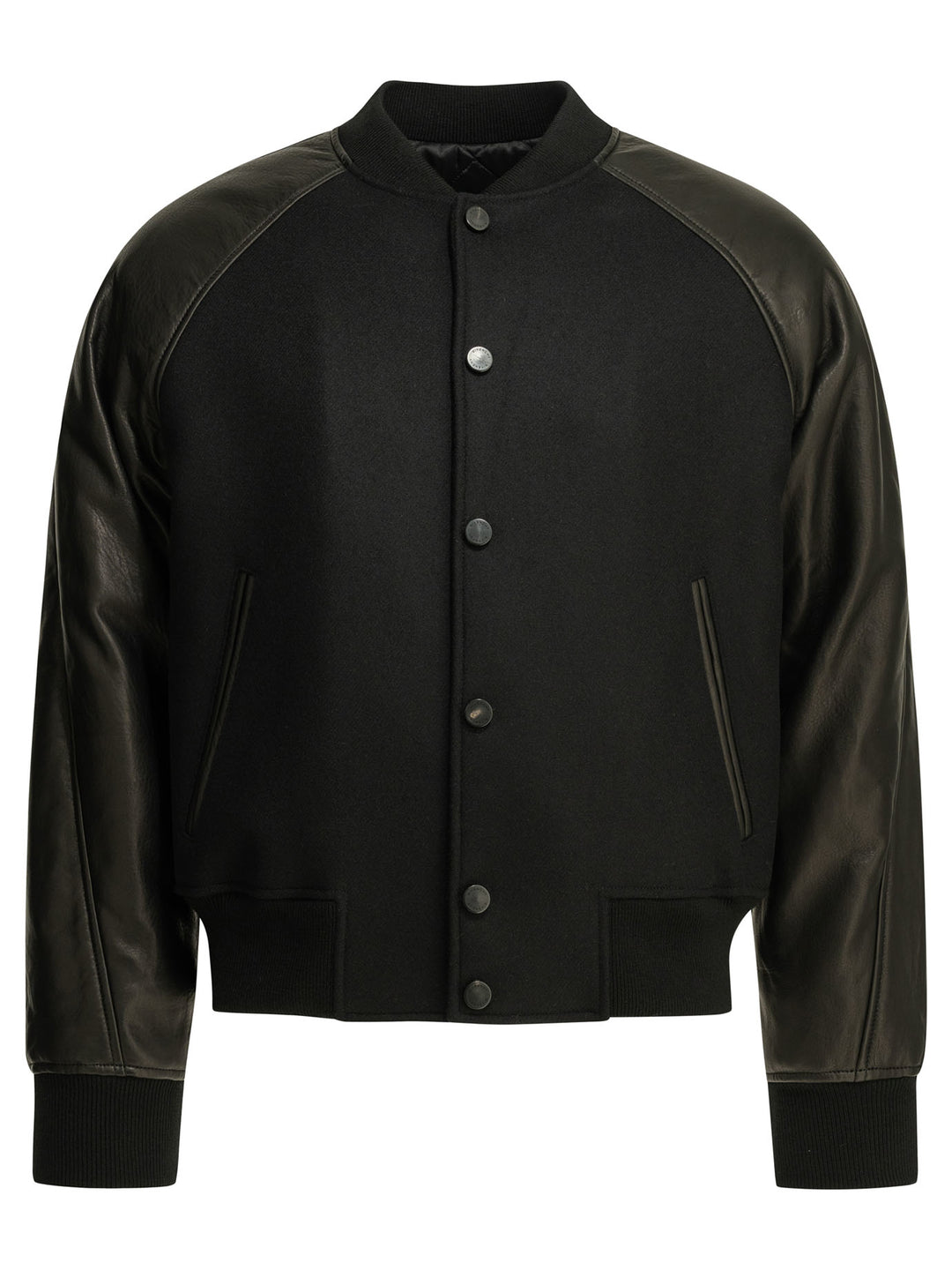 Givenchy Wool Bomber Jacket With Reverse Logo Jackets and Coats - Black | dcfea04c48c07f642d5d3db687e7420dbab226d2