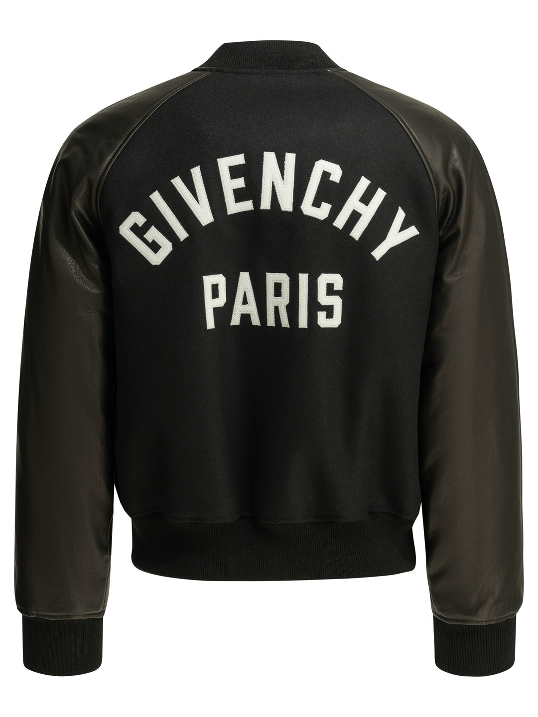 Givenchy Wool Bomber Jacket With Reverse Logo Jackets and Coats - Black | 8049b8c441307e8123ad1428a7e98bb30d926d50