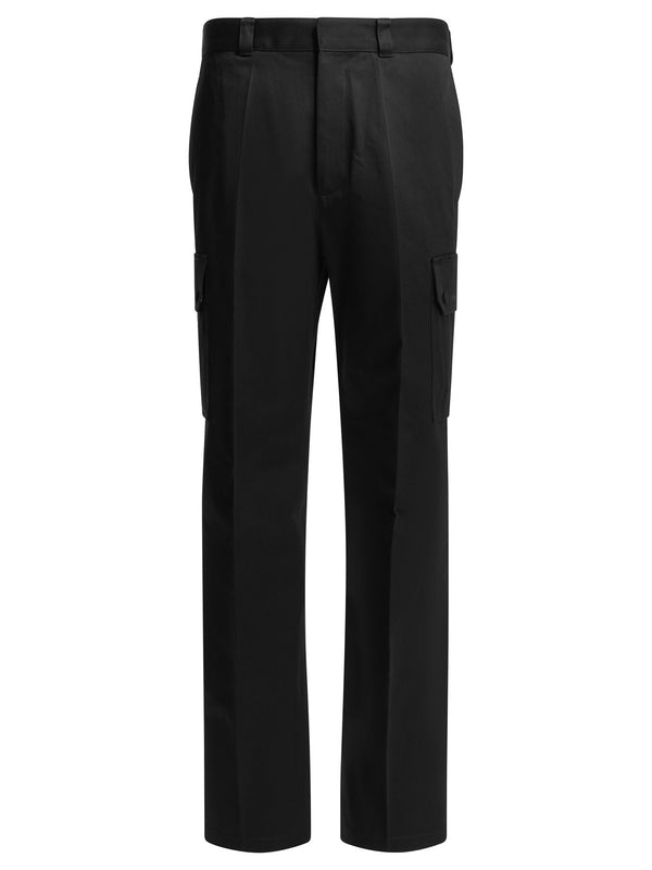 Cotton Cargo Pants Trousers Black