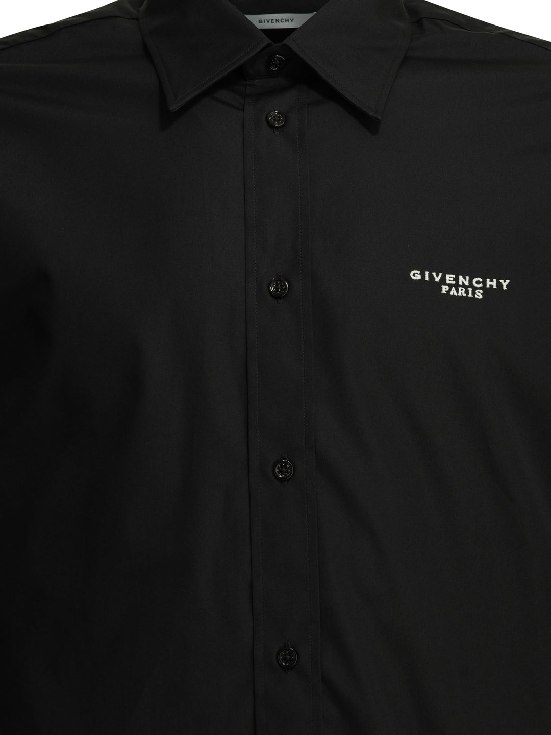 Givenchy Camicia Casual Con Logo Shirts - Black | 13ac1819fa93fbce108d55c3d3ff2e797059cfc6