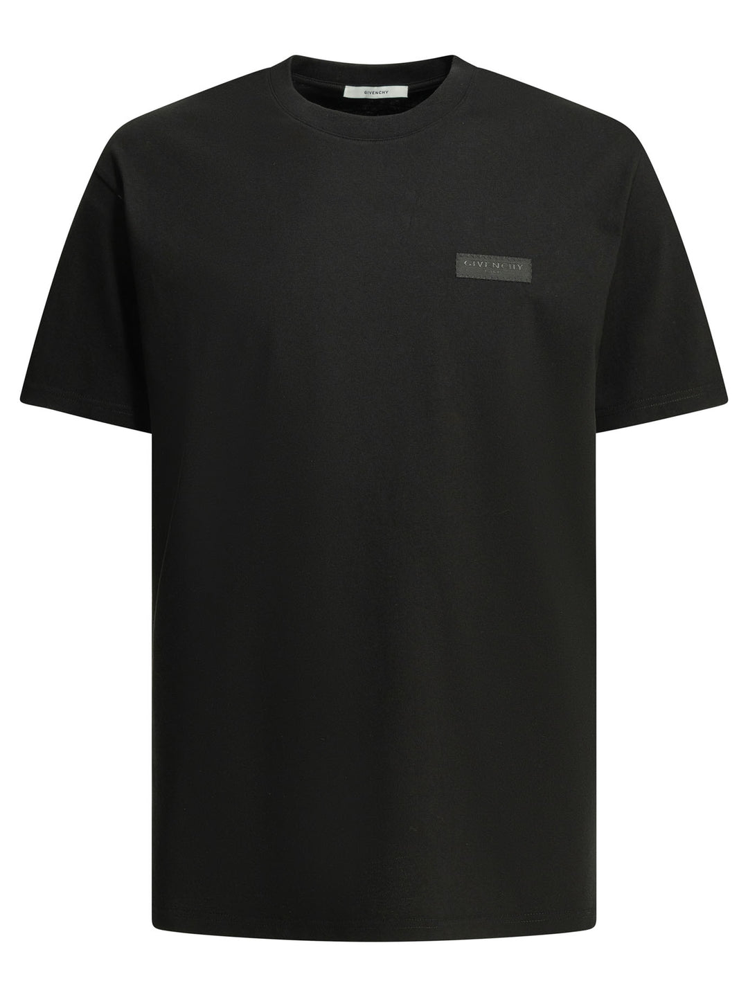 Givenchy Crew-Neck T-Shirt With Logo T-shirts - Black | 92c3de86d28c1afae7e6e135a57ede1d7fe7d421