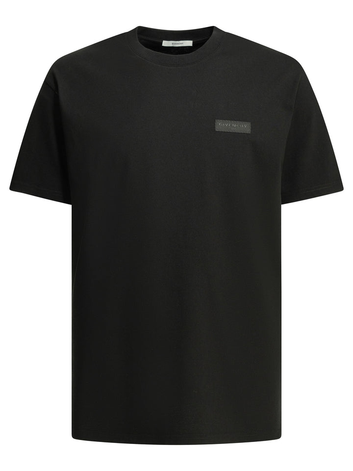 Givenchy Crew-Neck T-Shirt With Logo T-shirts - Black | 92c3de86d28c1afae7e6e135a57ede1d7fe7d421