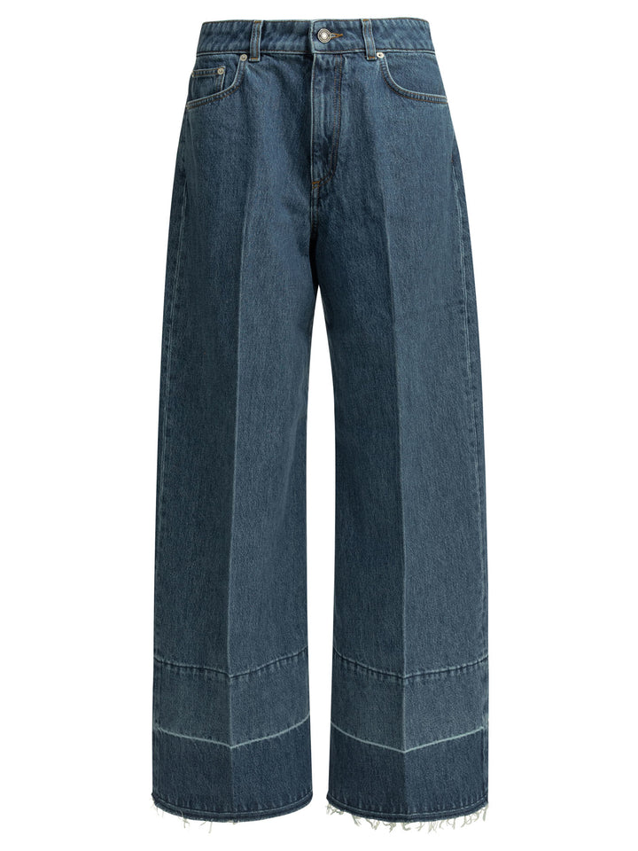 Givenchy Wide Leg Jeans - Blue | e0959691670973ff932732113257a6ab7bf49576