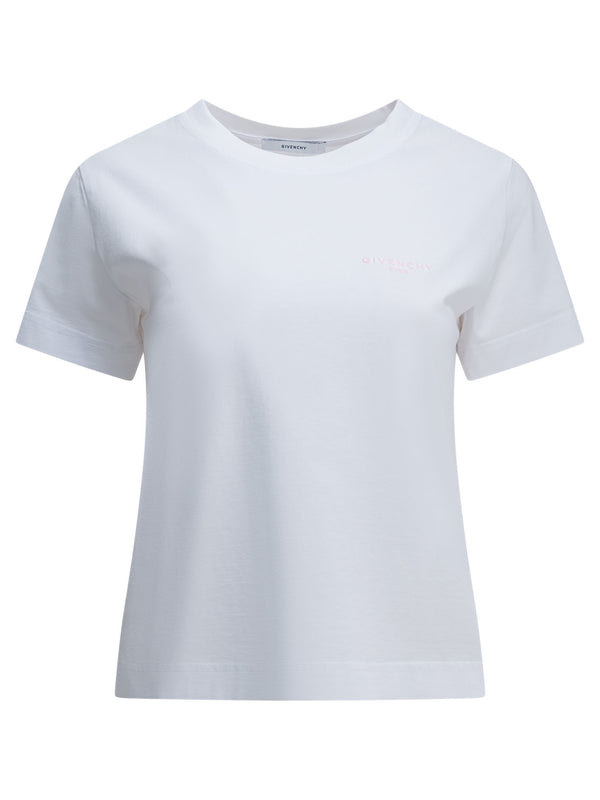 Crewneck T-Shirt With Logo T-Shirts White
