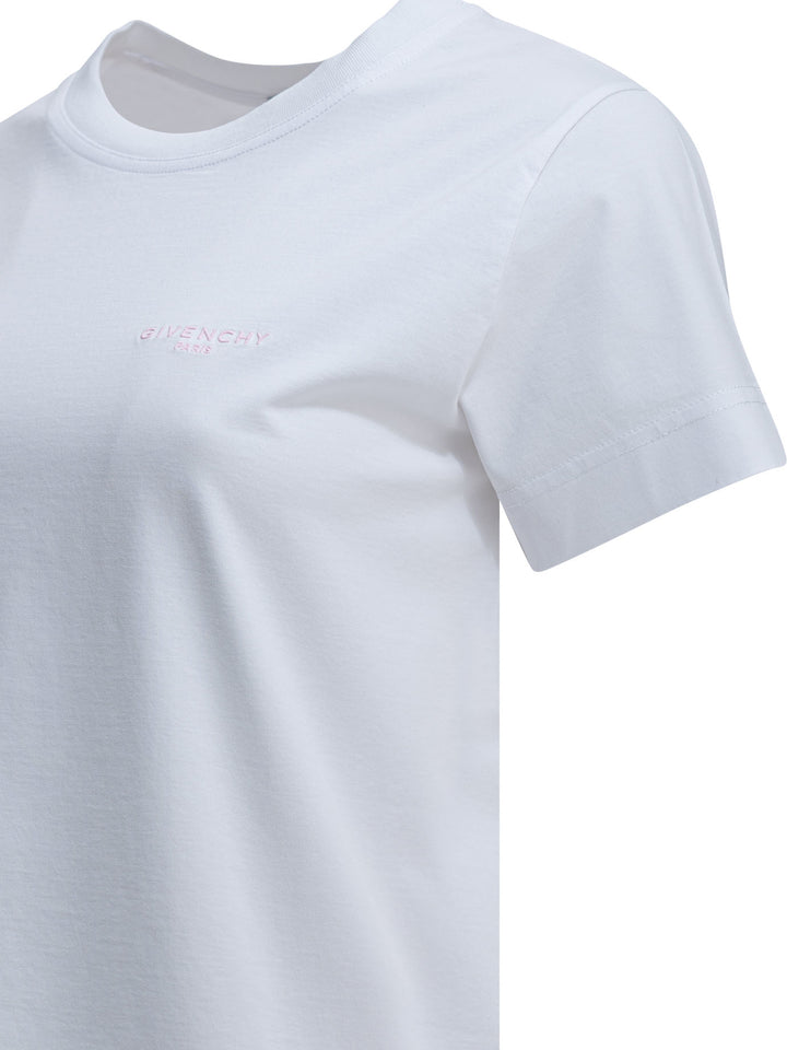 Givenchy Crewneck T-Shirt With Logo T-shirts - White | 31ec2d389a2abaf6127282c64ce4d3ca5df92620