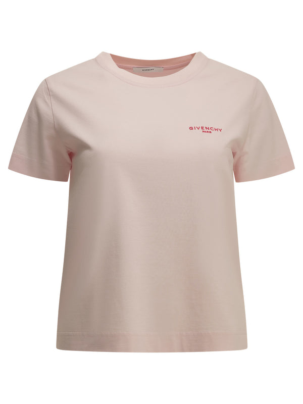 Crewneck T-Shirt With Logo T-Shirts Pink