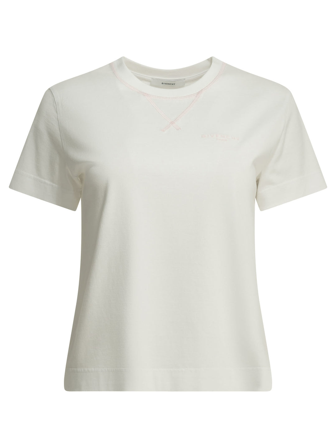Givenchy Crew-Neck T-Shirt With Logo T-shirts - White | ffd87dd6a1f7836e059744bace8ca35cb60a1305