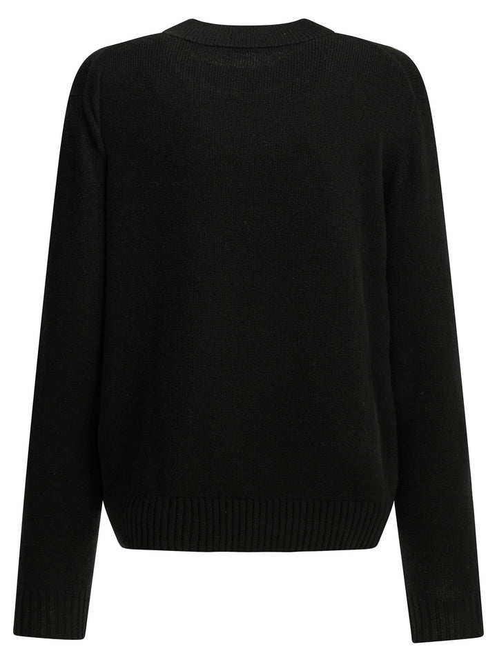 Givenchy Crew-Neck Sweater With Logo Knitwear - Black | 6c328ef60d8d68d79eb777e8cf9db9964d1ae02f