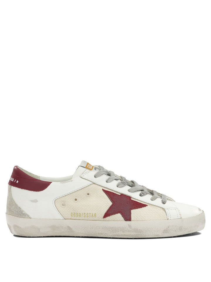 Golden Goose Super Star Double Quarter Sneakers & Slip-On - Red | 5de8e201ed5a12c773c5fabd56e0c914d53eebae