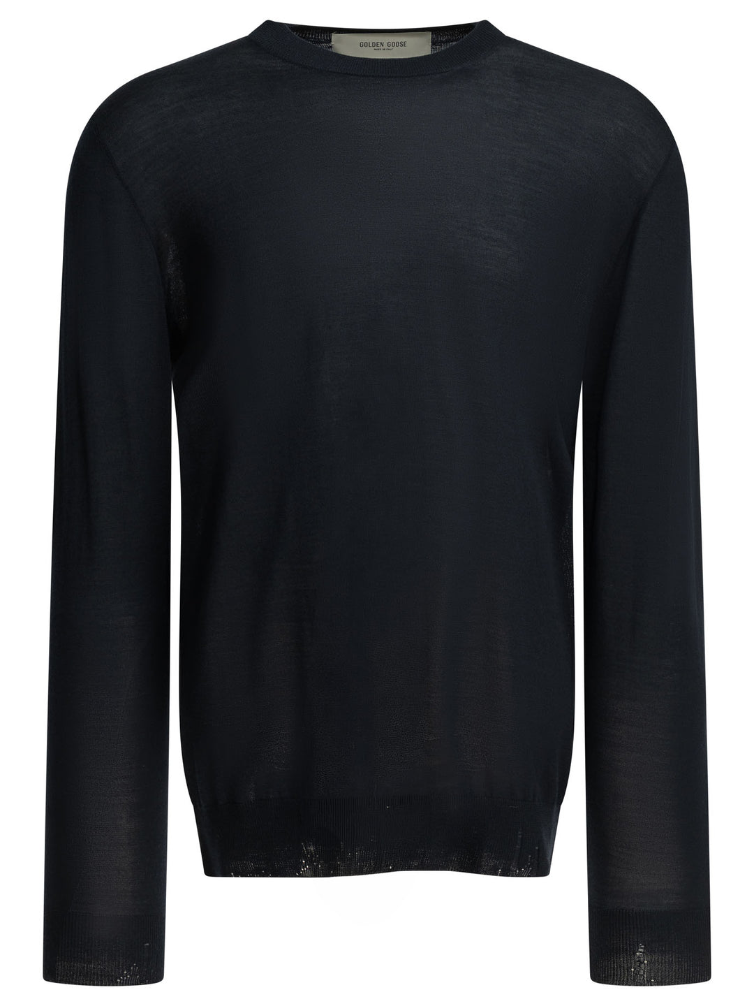 Golden Goose Wool Crew Neck Sweater Knitwear - Blue | 932ec3018cfede6abe4dd2f3893d60166c46de42