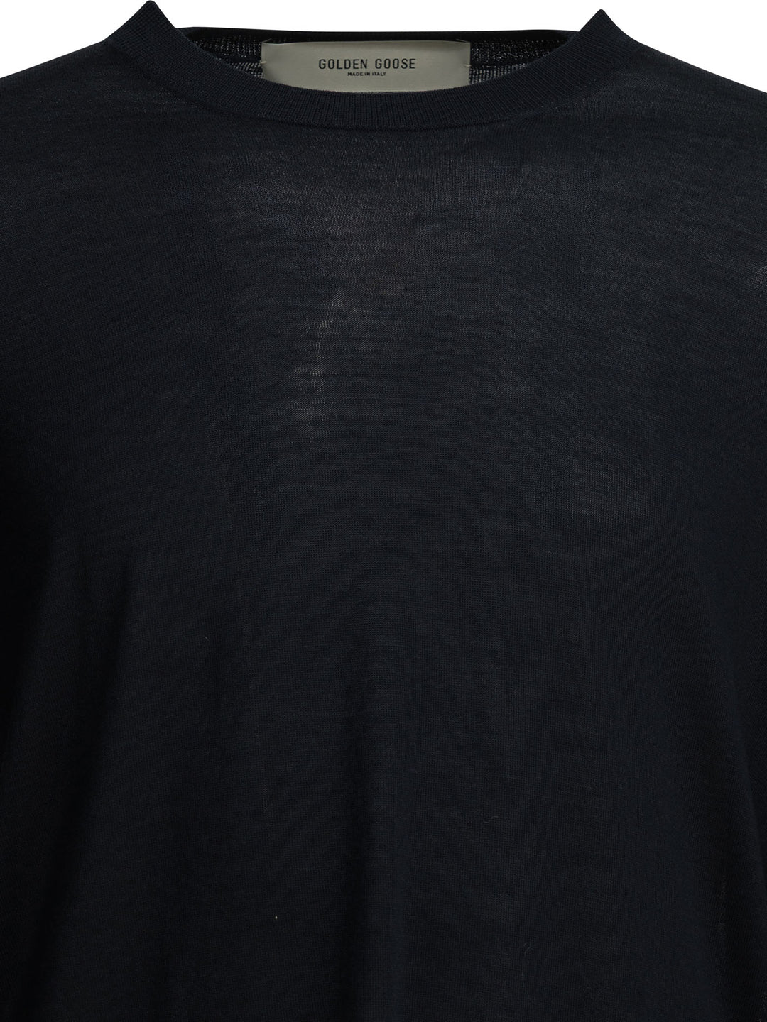 Golden Goose Wool Crew Neck Sweater Knitwear - Blue | e4f77420e936d7a764ff14811699ec28f5d1dd8f