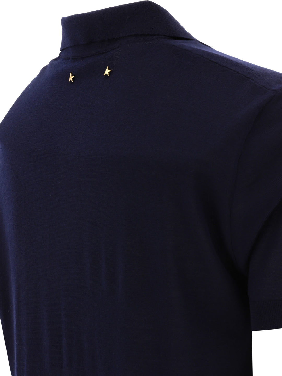 Golden Goose Merino Wool Button-Down Polo Shirt Polo shirts - Blue | 0a39316f18ddd0b47bd2b35efc7160570a2e7668