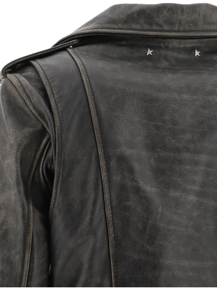 Golden Goose Chiodo Destiny Jackets and Coats - Black | 43fb66c1b3491ac4ee5341d2c4667ffbf067ffe2