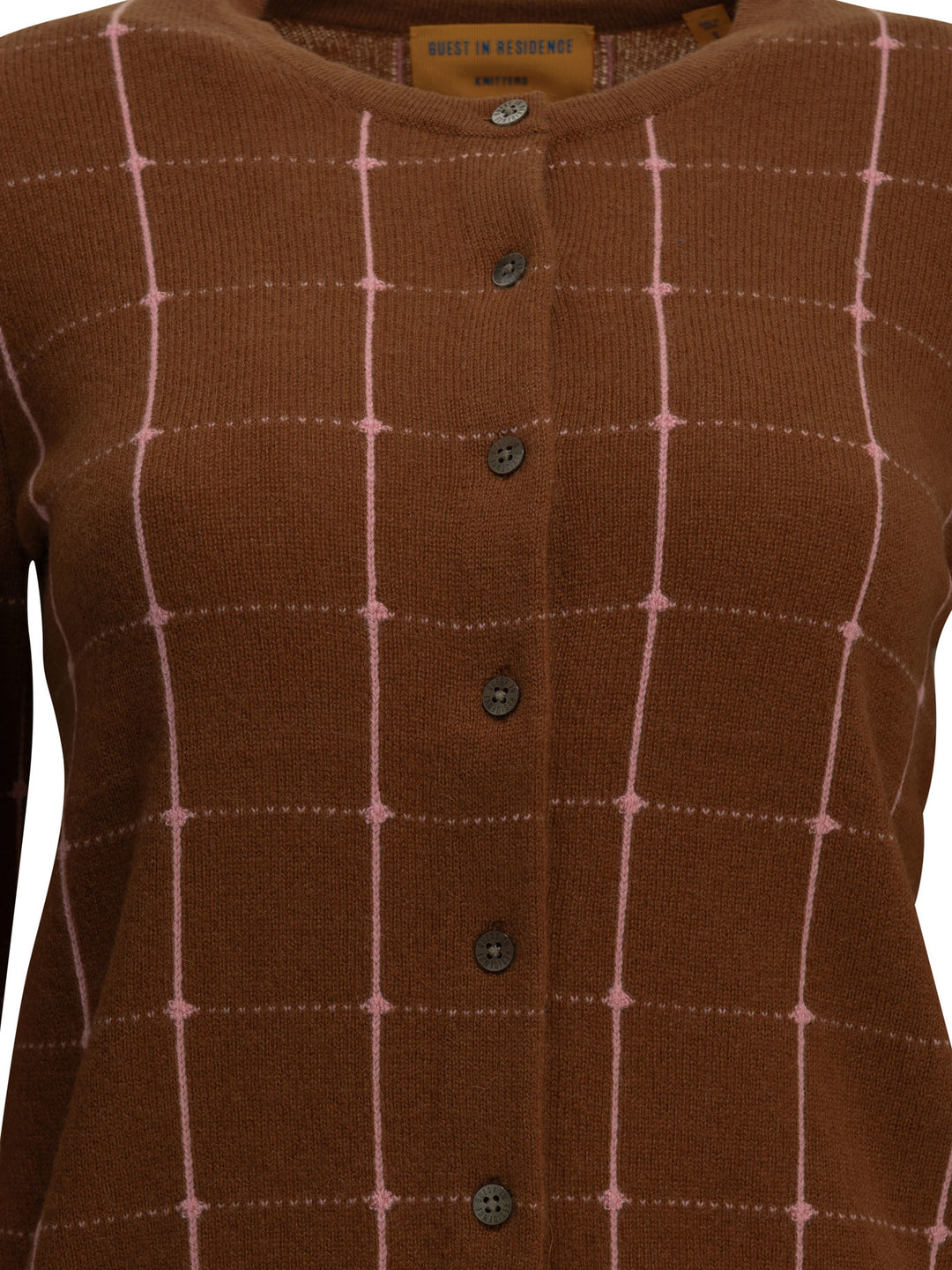 Guest In Residence Jane Checker Knitwear - Brown | 443ad215e439712b947fb7526931b94329f62c3d
