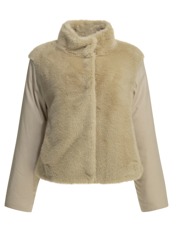 Resort Jackets And Coats Beige