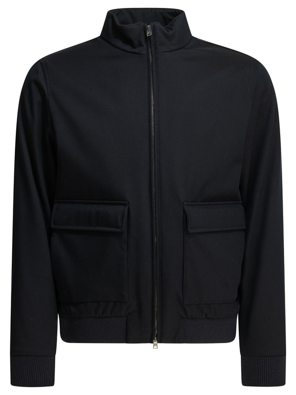 3 Layers Wool Storm Jackets And Coats Blue