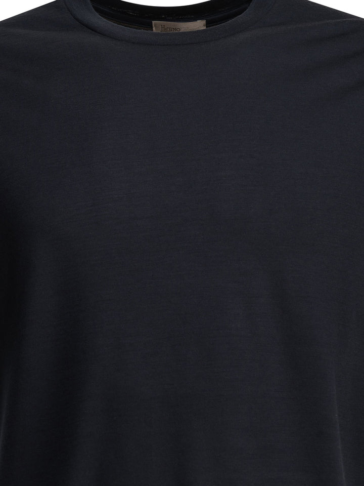 Herno Resort Lana T-shirts - Blue | 382618199b1cb9945c2a86244cbee505e11bed57