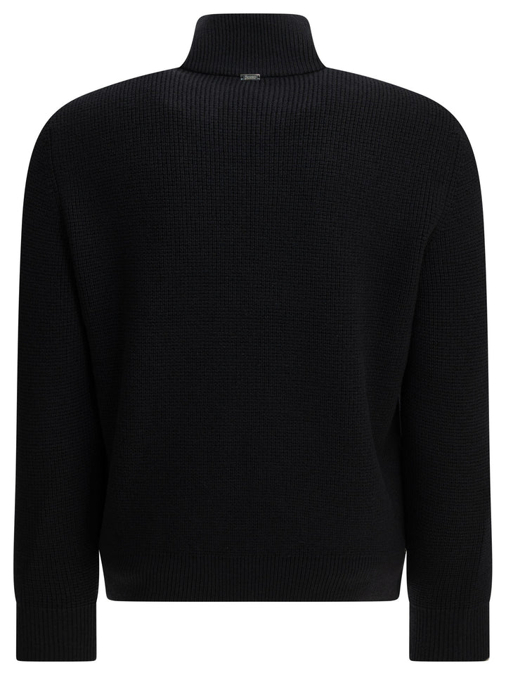 Herno Padded Wool Cardigan Knitwear - Blue | f845a3258e425cf2b3e146baf4199006632d53ef