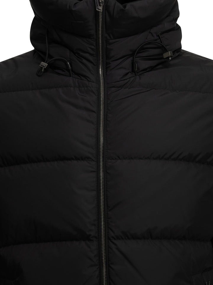 Herno Short Nylon Down Jacket Jackets and Coats - Black | 3cb7f3cea2f6edef9010af1eef1e604deb817f0c