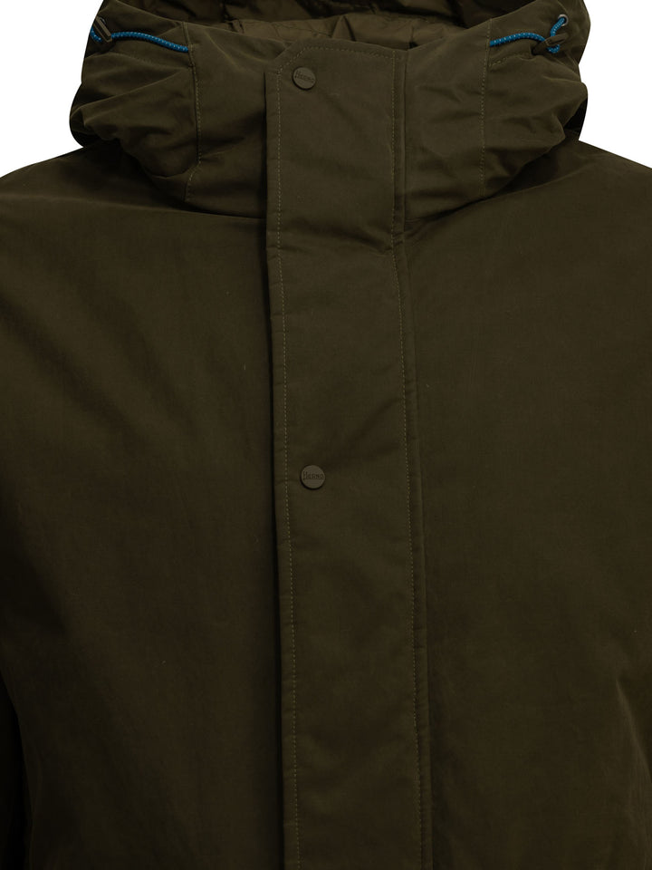 Herno Padded Parka Made Of Technical Cotton Jackets and Coats - Green | 79c84c8153b58f1a769bcf3e95edb3d1fe1819da
