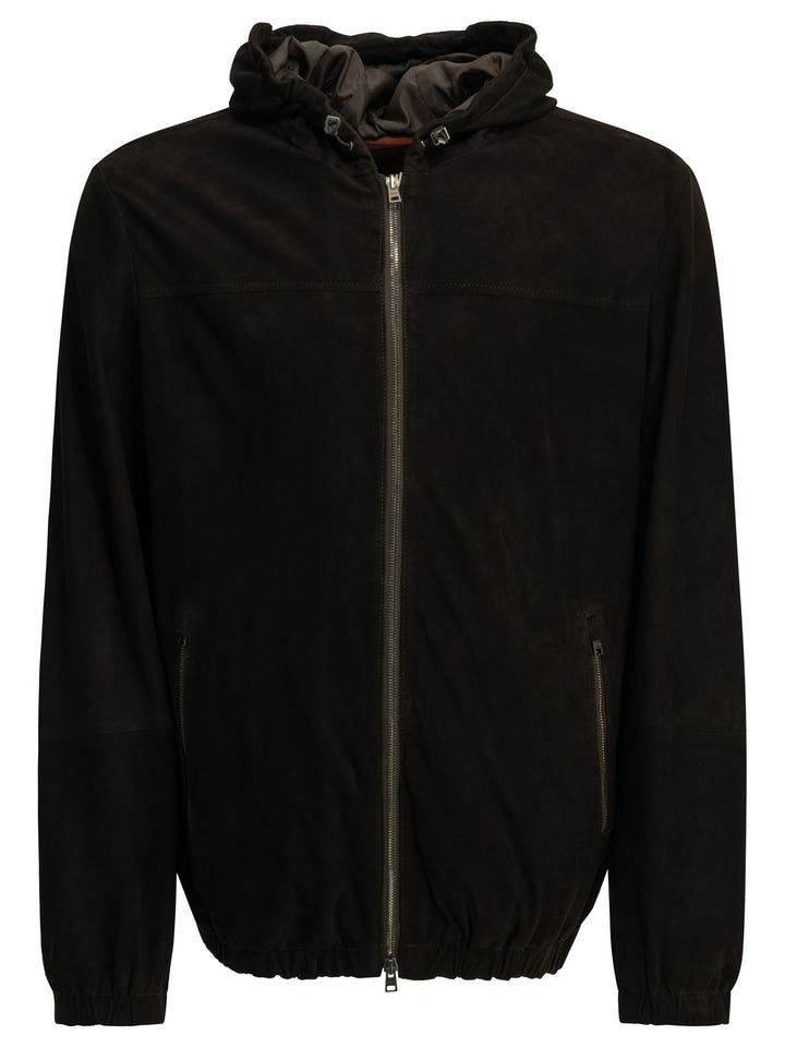 Herno Suede Jacket Jackets and Coats - Brown | e779bfa97f7d00696e09046b310c7ea26fdf8f59
