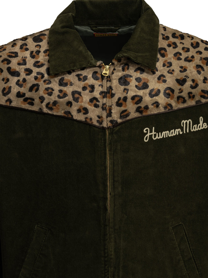 Human Made Leopard Jackets And Coats Green