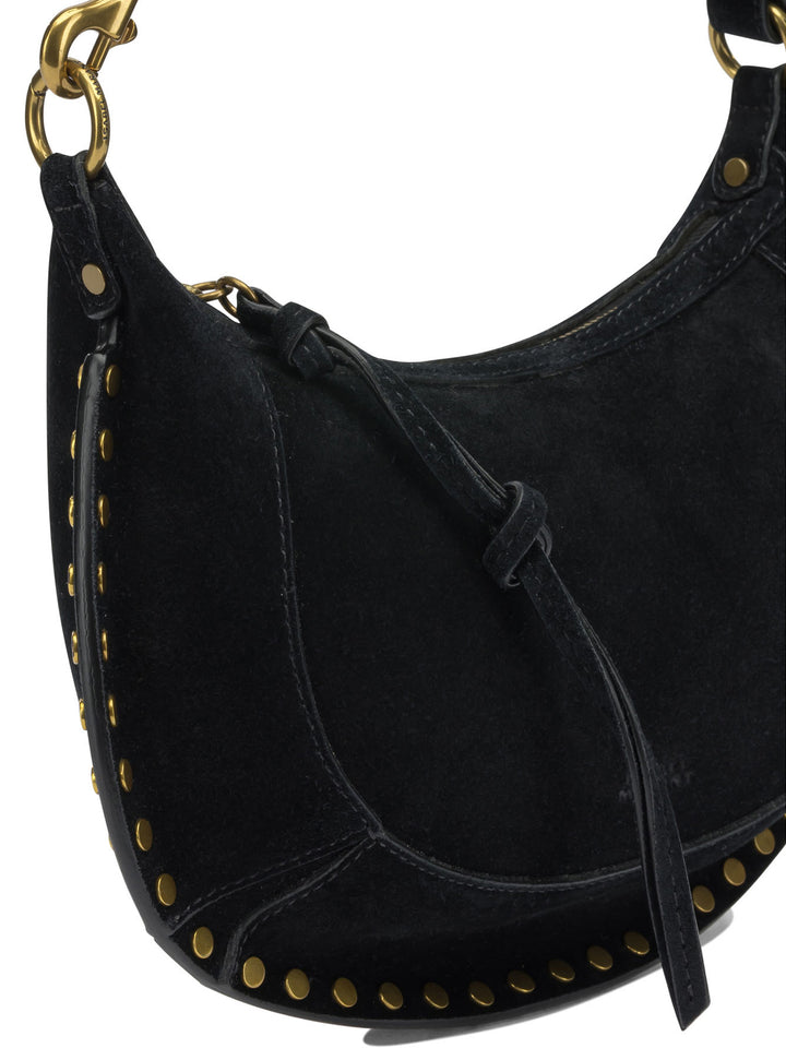 Isabel Marant Oskan Moon Shoulder Bags - Black | fa29777b234ba5696e05de312ca429572371aaa5
