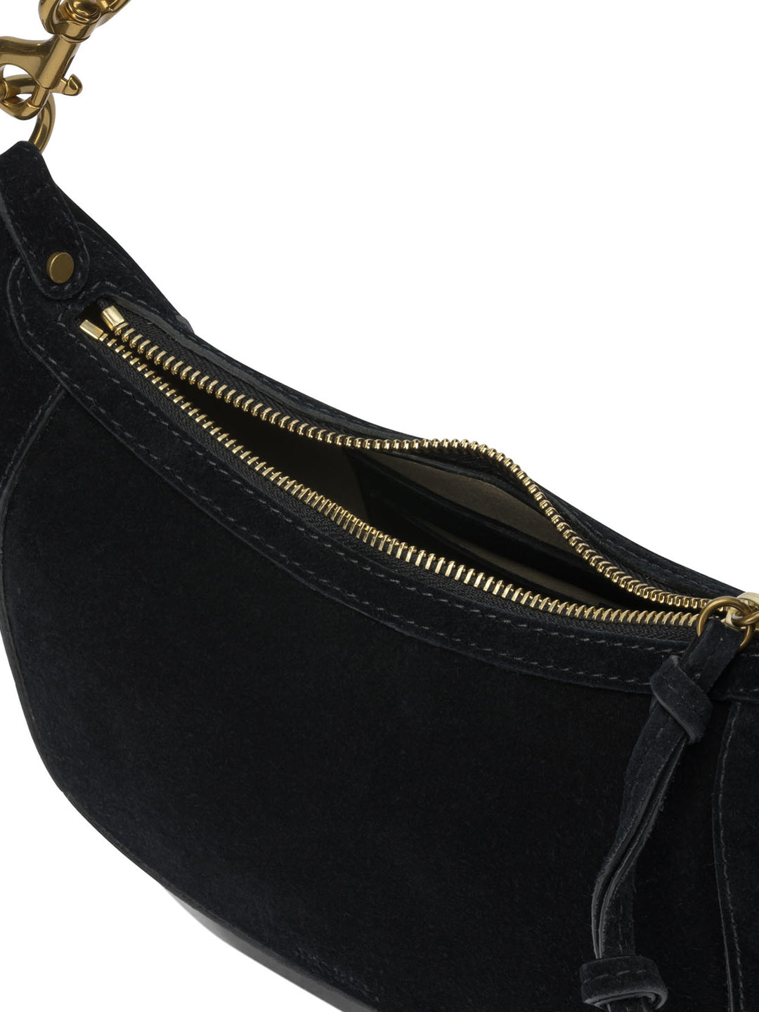 Isabel Marant Oskan Moon Shoulder Bags - Black | 0522c5bd8a1a13d7196be7eb783754b7b2d2608f