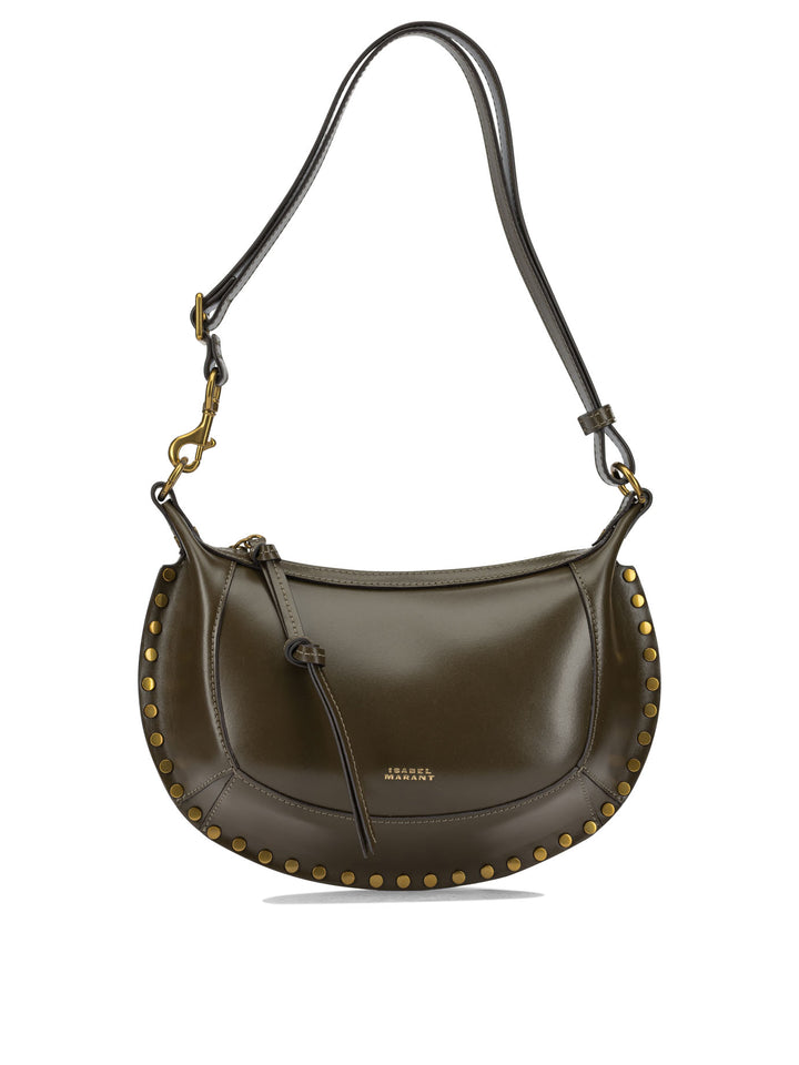 Isabel Marant Oskan Moon Shoulder Bags - Green | 841c947aa7f12c6e557da5a4408aef490aa068db