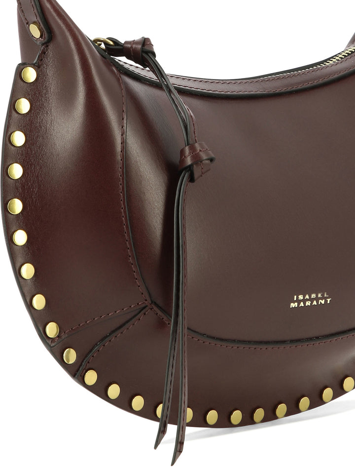 Isabel Marant Oskan Moon Shoulder Bags - Bordeaux | fd6823f937648eb057773d1e811af391ab69d4a7