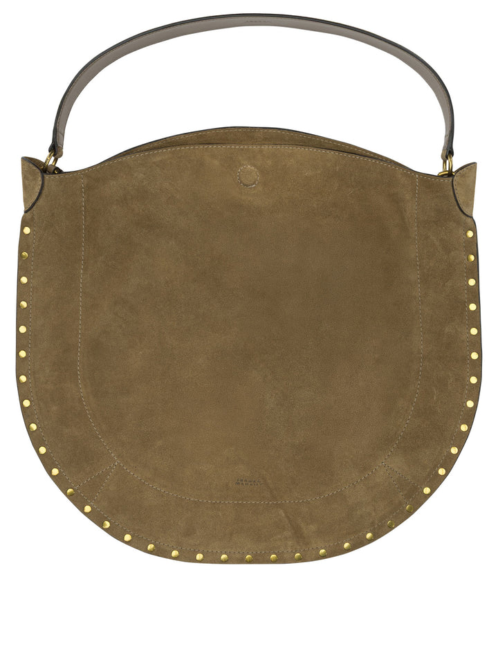 Isabel Marant Oskan Hobo Soft Shoulder Bags - Brown | b149a28373ec44bd15014226778c7463a27721b3